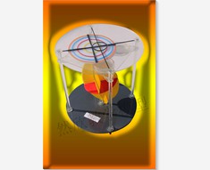 一軸晶斜交光軸切片干涉圖